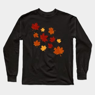 Maple leaves, autumn, fall Long Sleeve T-Shirt